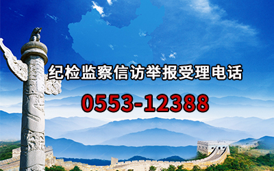 紀(jì)檢監(jiān)察信訪舉報(bào)受理電話 0553-12388